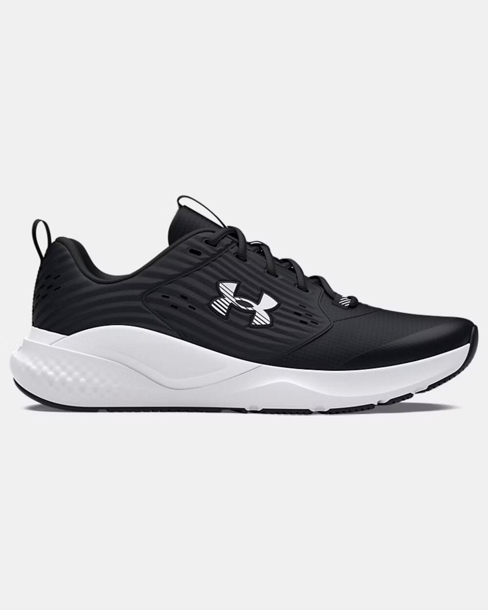 Under Armour UA Commit 4 Training Shoes Black White Men’s 13 NWOT